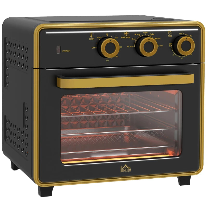 Nancy's Amaro Oven - Bakoven - Mini-oven - Multifunctioneel - Zwart - Inclusief accessoires