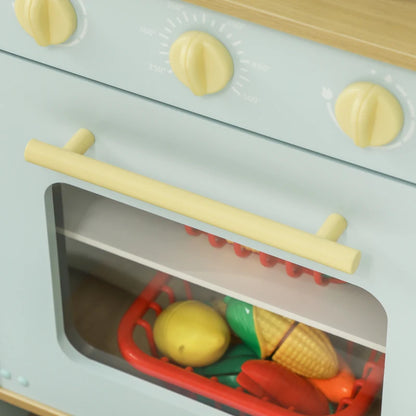 Nancy's Pien Kinderkeuken - Speelkeuken - Speelgoedkeuken - Inclusief Accessoires - Blauw / Wit 