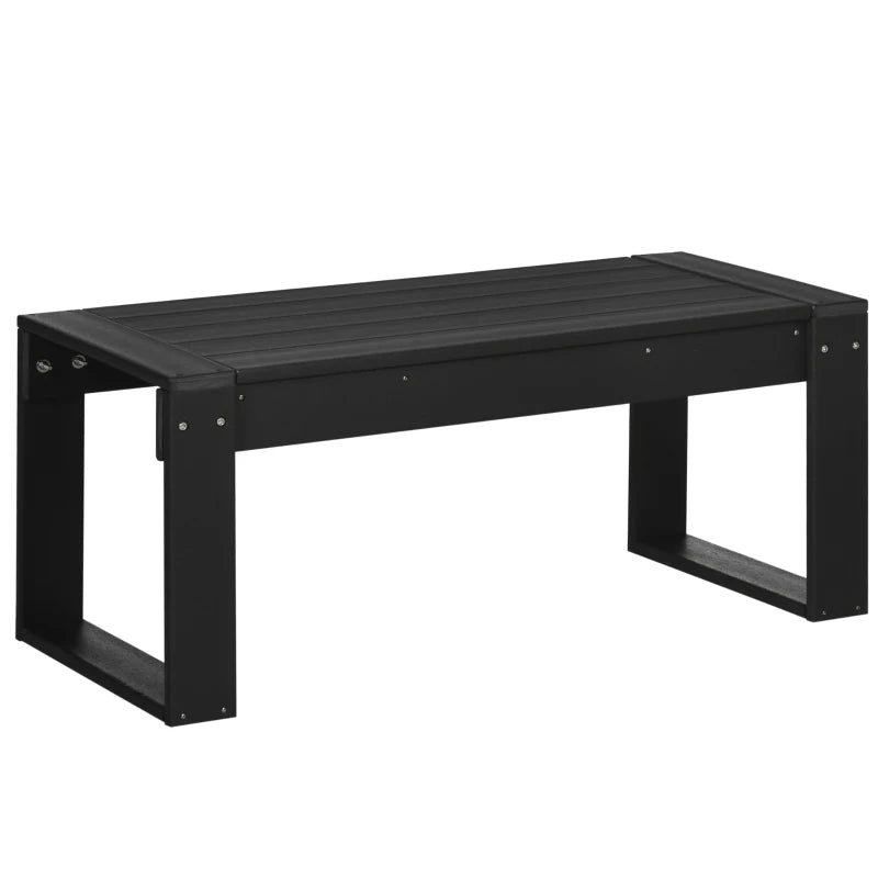 Nancy's Bellano Salontafel voor buiten - Tuintafel - Terrastafel - Zwart - ± 95 x 40 x 40 cm