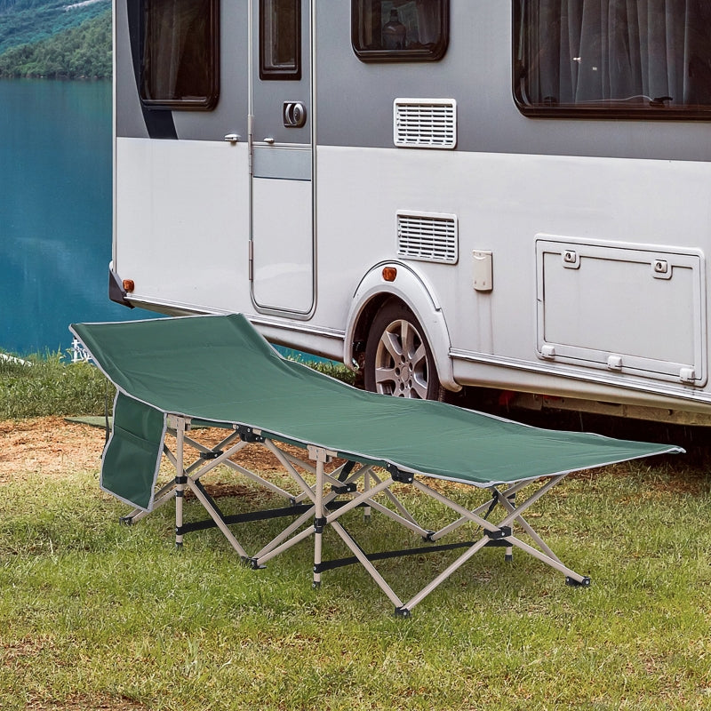 Nancy's Villalba Stretcher - Camping bed - Field bed - Green - ± 190 x 70 x 50 cm