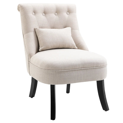 Nancy's Ribamondego Fauteuil - Stoel - Relaxstoel - Loungestoel - Crèmewit - Linnenlook