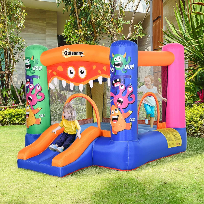 Nancy's Canaveses Bouncy Castle With Slide And Basket - Multi-colored - 250 x 180 x 175 cm