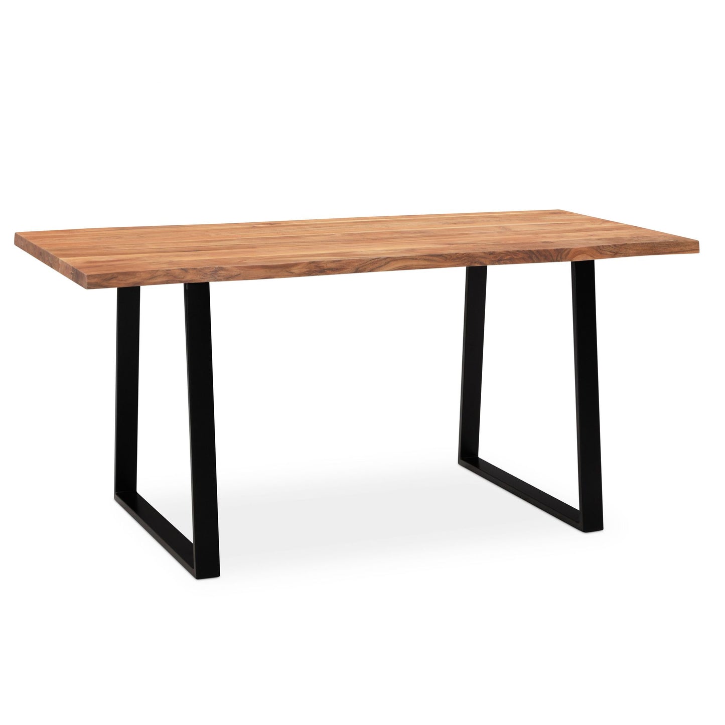 Nancy's Valmaior Eettafel - Eetkamertafel - Keukentafel - Acaciahout / Staal - ± 160 x 80 x 75 cm