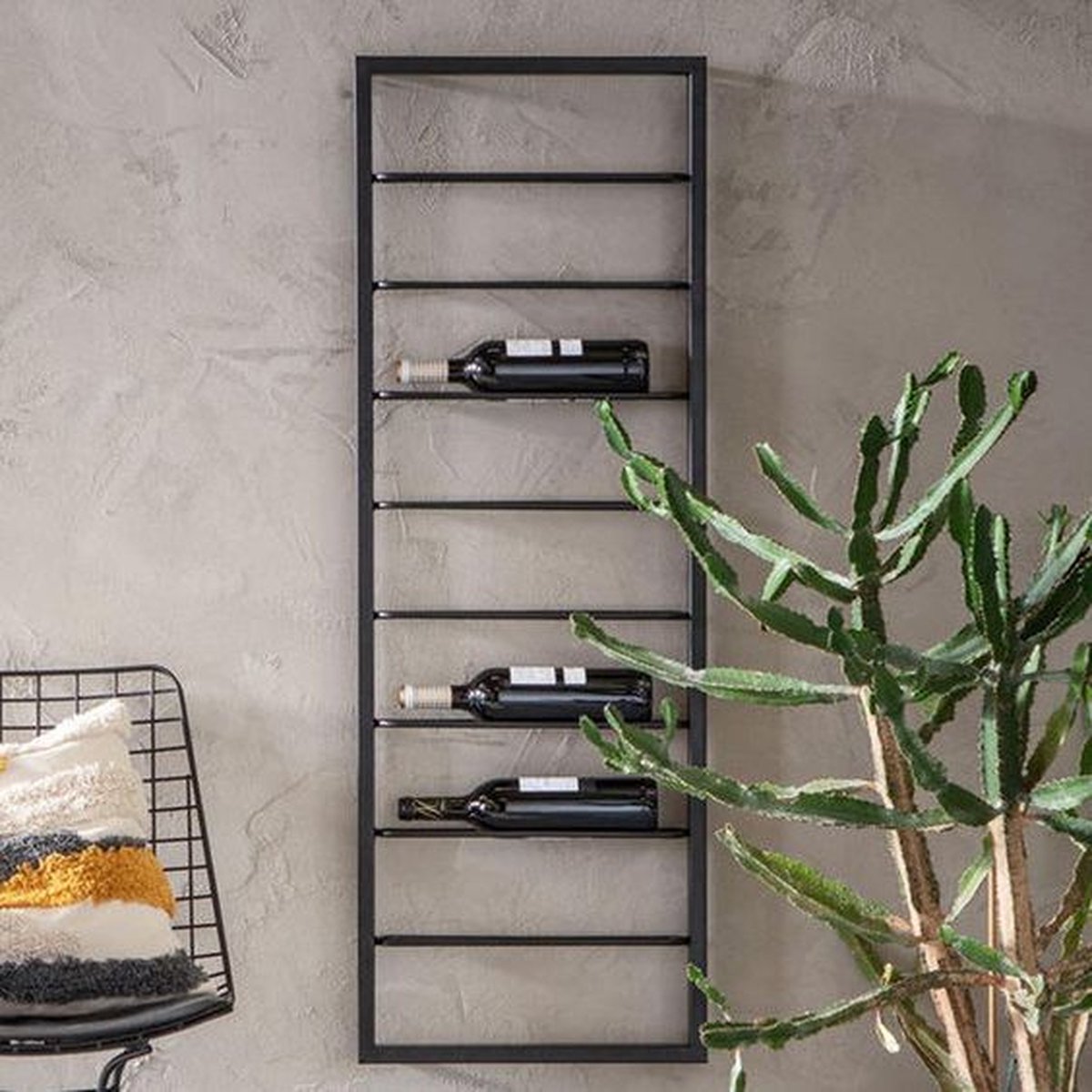 Eleganca Wine rack for 9 bottles Black