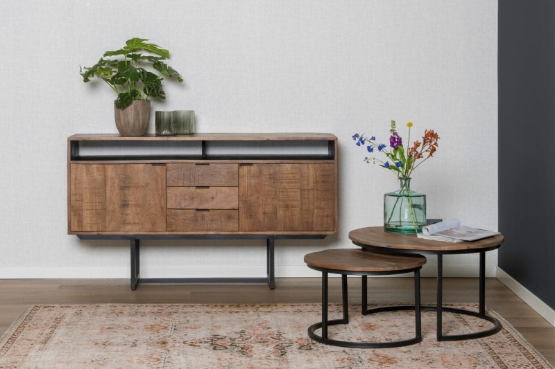 Buffet Santana de Nancy - Bois de manguier - 40 x 150 x 80 cm