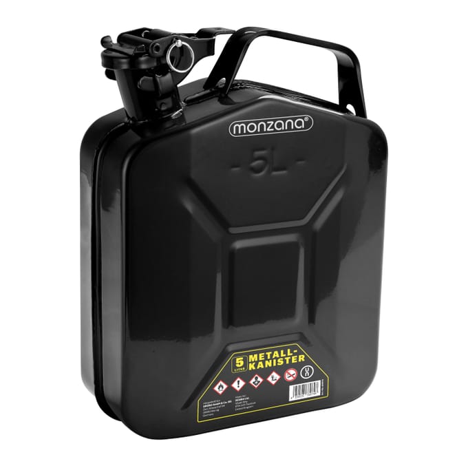 Nancy's Concavada Jerrycan - Zwart - Staal - 5 Liter