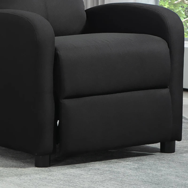 Nancy's Sejaes Relaxfauteuil - Relaxstoel - Ligstoel - Met Voetensteun - Zwart - Kunstleer