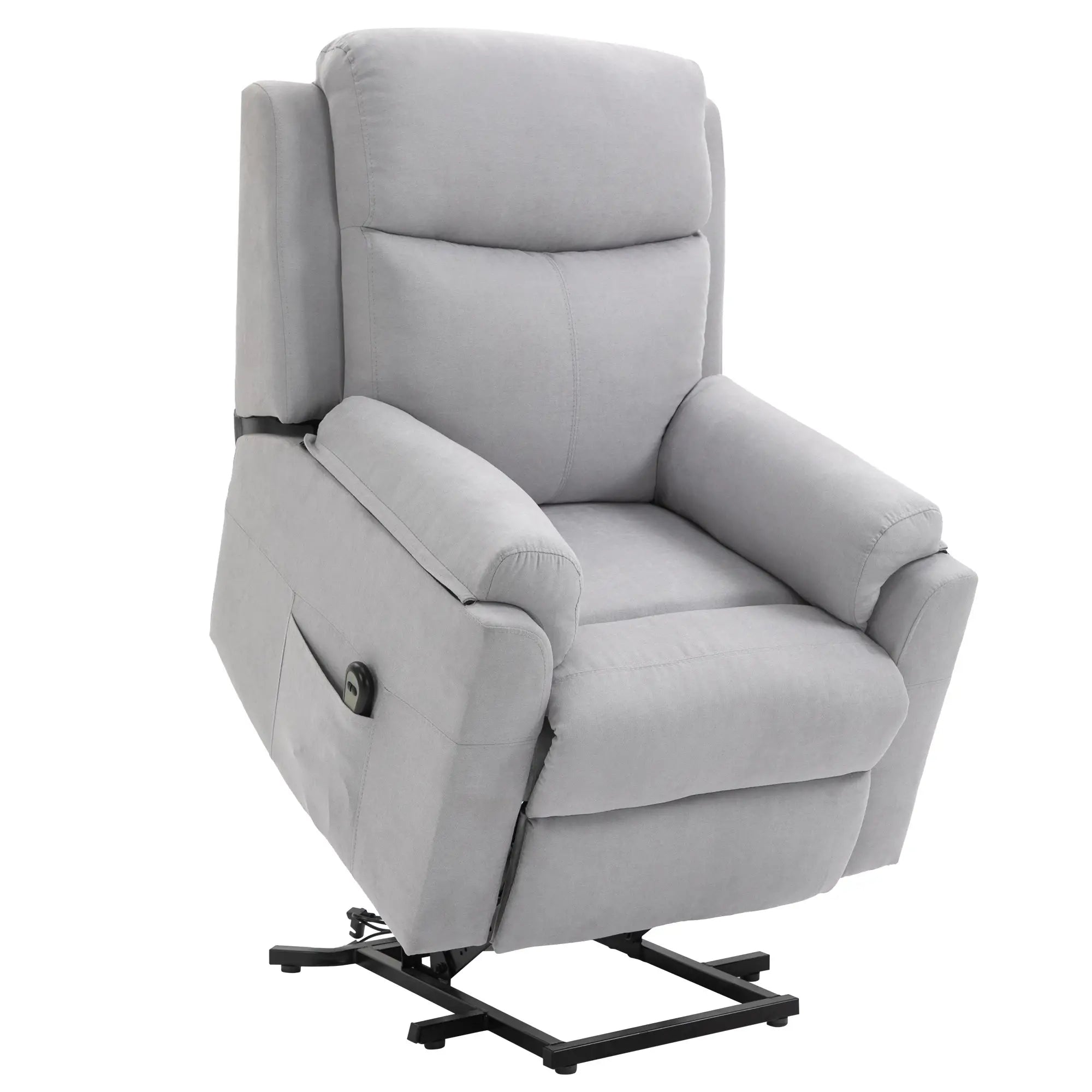 Nancy's Lagoaca Sta op stoel - Opsta stoel - Seniorenstoel - Relaxfauteuil - Ergonomisch - Grijs