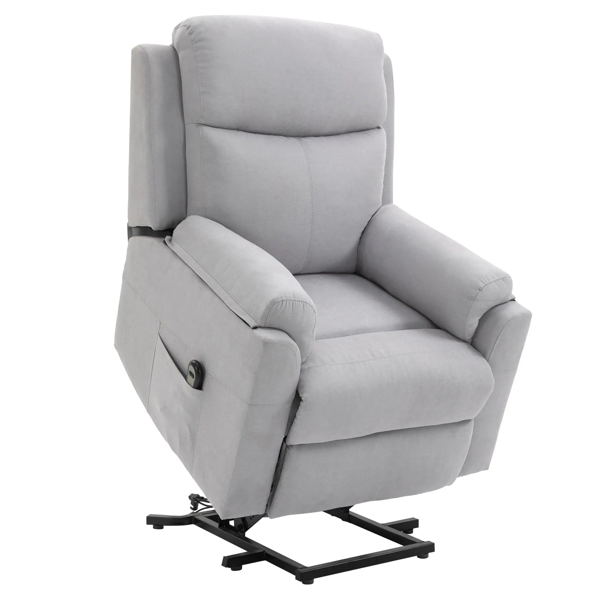 Nancy's Lagoaca Sta op stoel - Opsta stoel - Seniorenstoel - Relaxfauteuil - Ergonomisch - Grijs