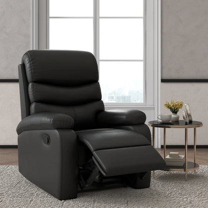 Nancy's Mamarrosa Relaxfauteuil - Relaxstoel - Ligstoel - Zwart - Kunstleer