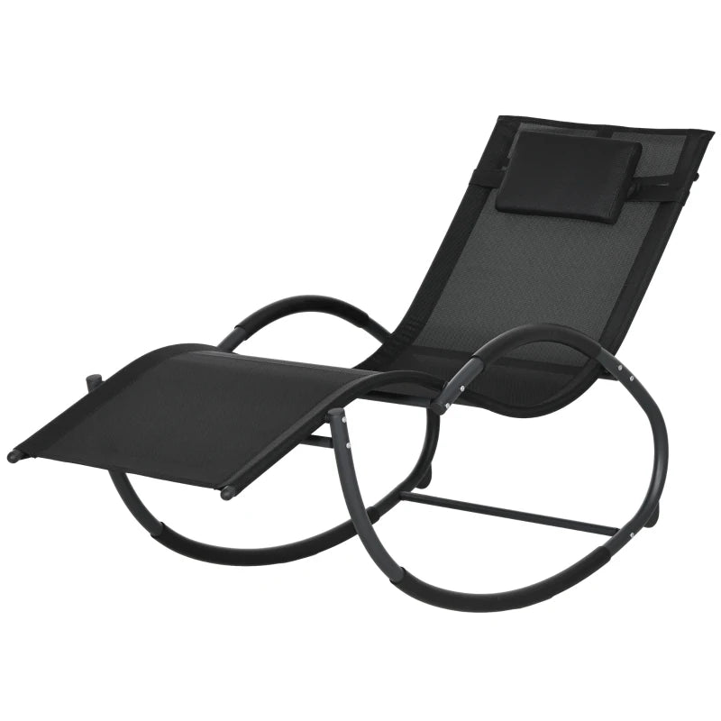 Nancy's Baila Garden Chair - Outdoor Rocking Chair - Lounger - Black