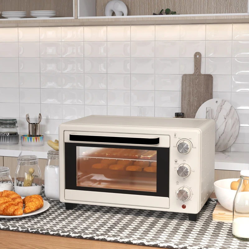 Nancy's Amantea Oven - Mini-oven - Bakoven - 21 Liter - Roomwit - Inclusief accessoires