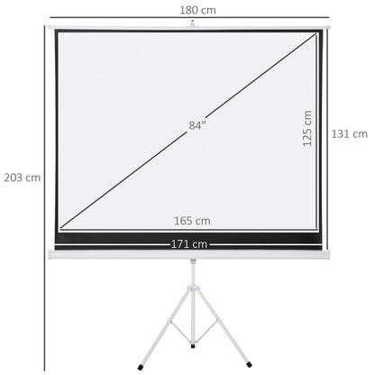 Nancy's Cepoes Projectiescherm - Bioscoopscherm - Wit - ± 170 x 130 cm