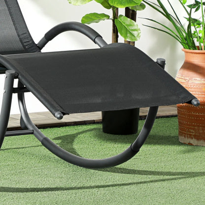 Nancy's Baila Garden Chair - Outdoor Rocking Chair - Lounger - Black