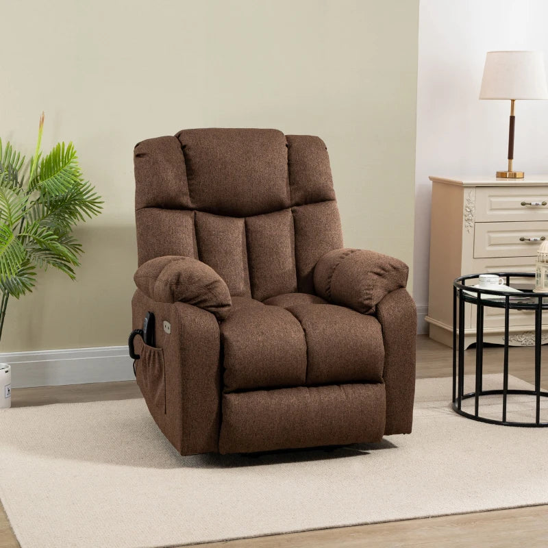 Nancy's Troviscal Relax armchair - Relax chair - Lounge chair - Brown - Linen