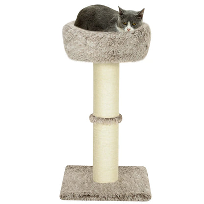 Nancy's Chamusca Krabpaal - Kattenboom - Kattentoren - Bruin / Crème Wit - ± 45 x 45 x 90 cm