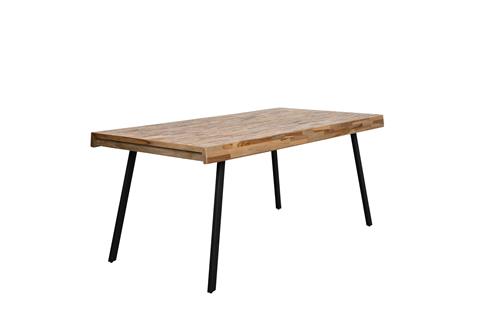 Nancy's South San Gabriel Table - Industrial - Natural - Teak, Steel, Melamine - 90 cm x 180 cm x 76 cm