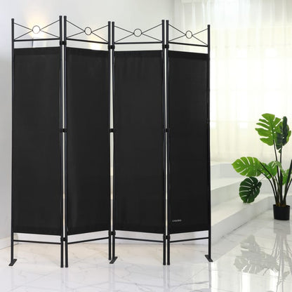 Nancy's Teixeira Kamerscherm - Privacyscherm - Roomdivider - Zwart - ± 160 x 180 cm