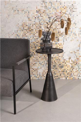 Nancy's East Grand Rapids Side table - Modern - Black - Aluminum, Brass - 35 cm x 35 cm x 65 cm