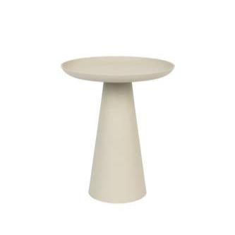 Table d'appoint Estela de Nancy - Table basse - Ronde - Beige - Acier - ± Ø 35 x 40 cm