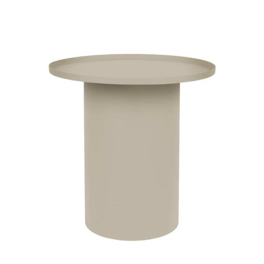 Table d'appoint Nancy's Navais - Table basse - Ronde - Beige - Acier - ± Ø 45 x 45 cm