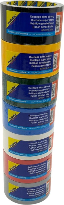 Verlofix Duct Tape - Waterdichte tape - Combipack - Multicolor