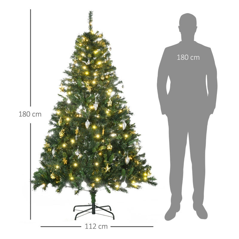 Nancy's Midhurst Kunstkerstboom  met decoratie 200 LED's Ø 112 x H180 cm