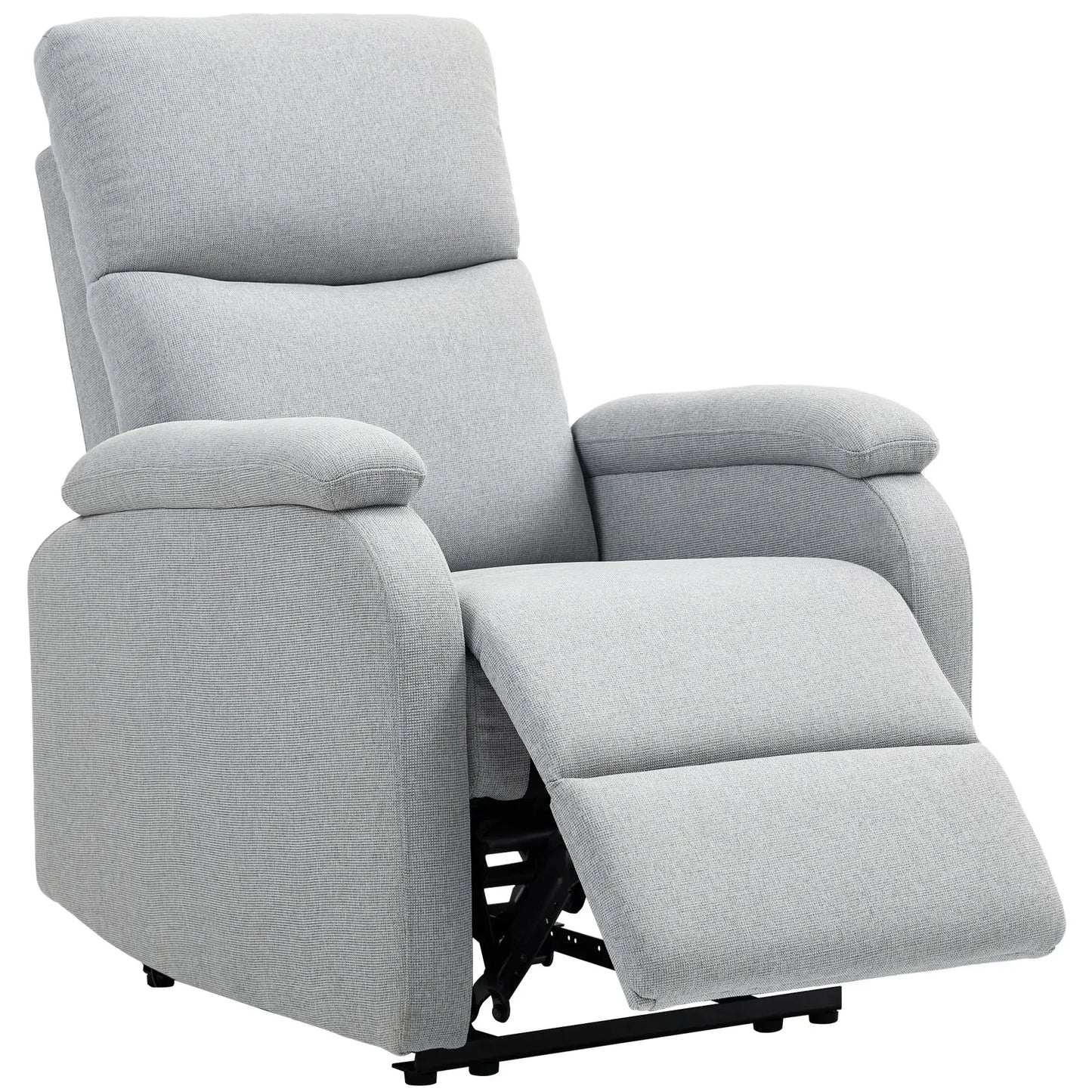 Nancy's Castelvenere Relaxfauteuil - Relaxstoel - Kantelbaar - Grijs - Linnen