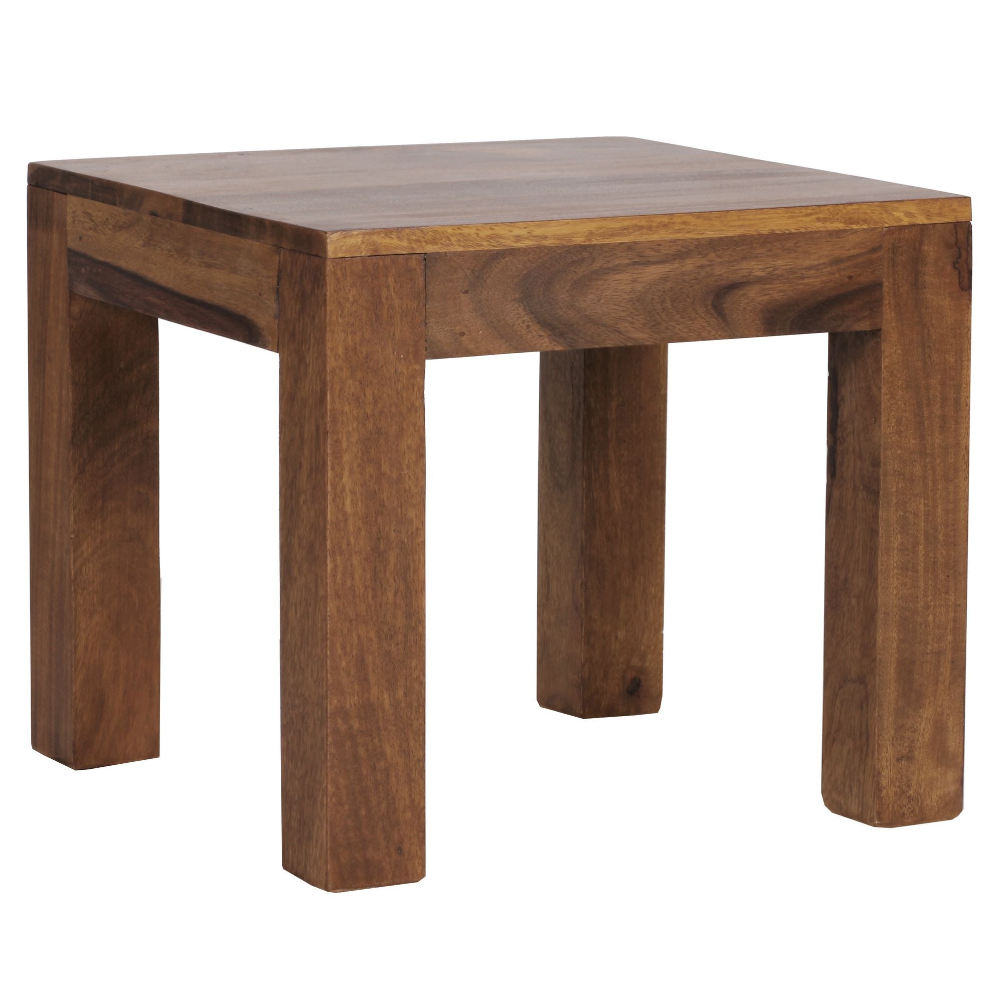 Table basse Nancy's Brickyard - Table d'appoint - Table basse - Bois de Sheesham - 45 x 45 x 40 cm