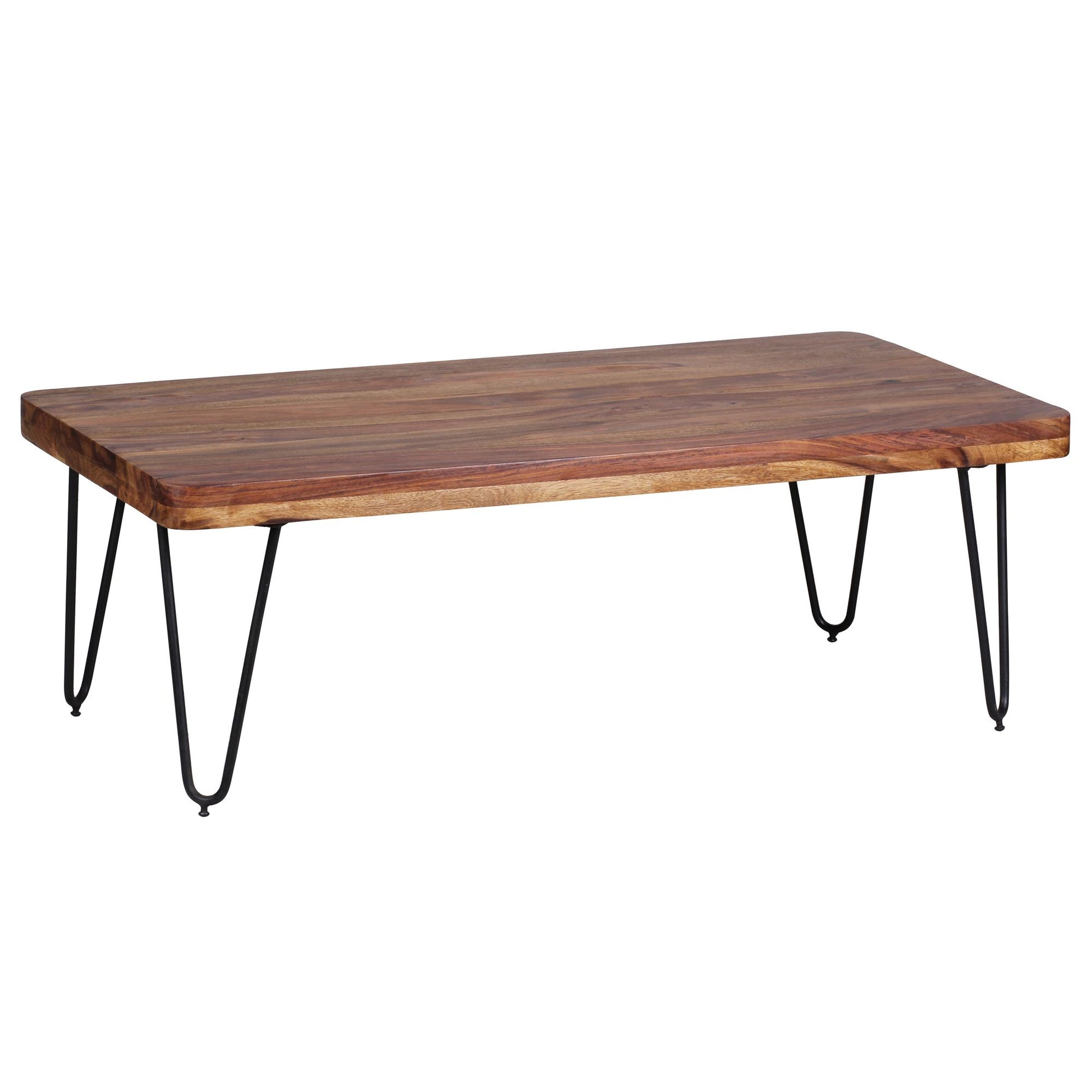 Nancy's Wrightwood Salontafel - Bijzettafel - Koffietafel - Sheesham Hout / Staal - 115x 60 x 40 cm