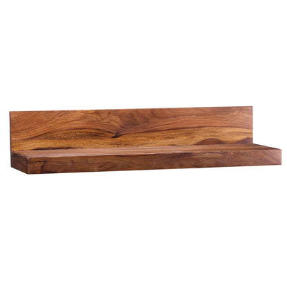 Nancy's Manigoto Wandplank - Wandrek - Zwevende Plank - Massief Sheeshamhout - ± 80 x 20 x 20 cm