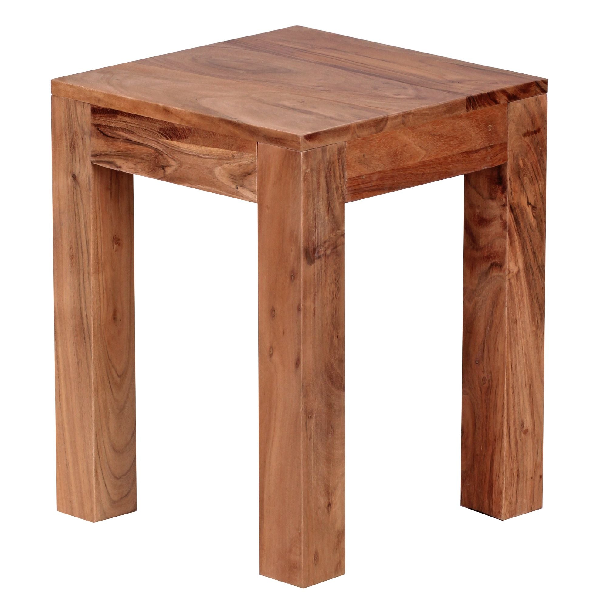 Nancy's Allouez Bijzettafel -  Acacia Hout - Salontafel - Bijzettafels - 35 x 35 x 45 cm