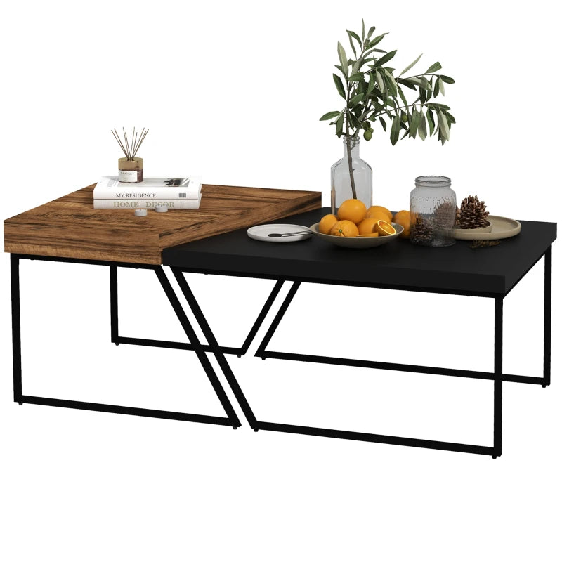 Nancy's Belgirate Coffee Table - Coffee Table - 2-piece - Brown / Black