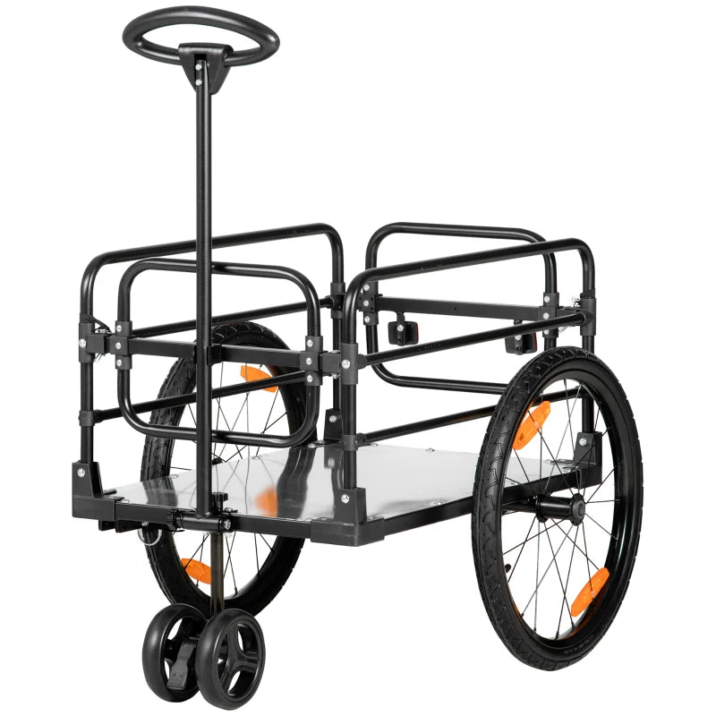 Nancy's Borbona Fietskar - Fietsaanhangwagen - Transportaanhangwagen - Handkar - ± 130 x 65 x 64-103 cm