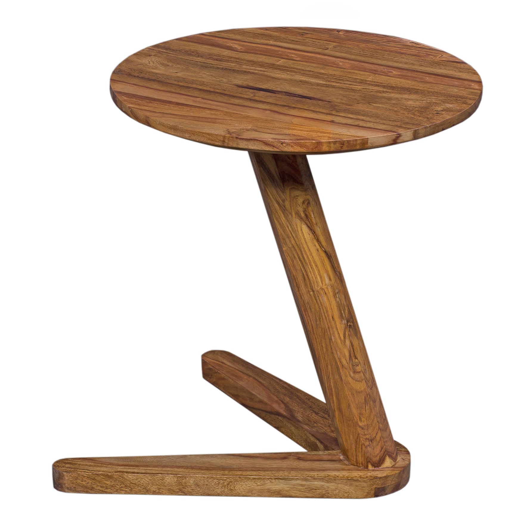 Nancy's Santaquin Side Table - Coffee Table - Solid Wood - Sheesham - 45 x 45 cm - Round - Brown 