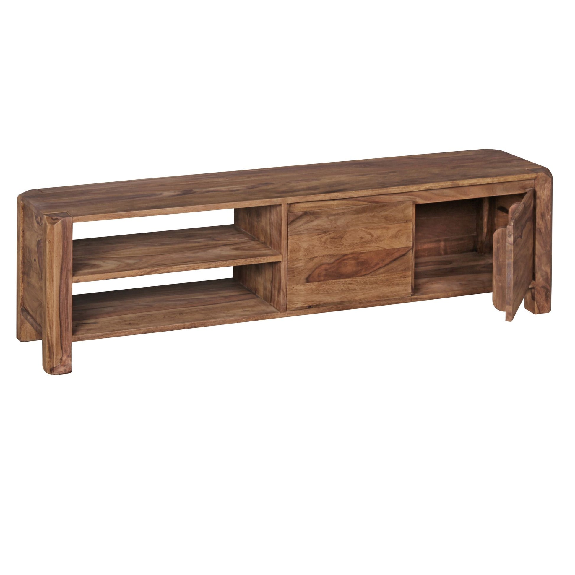 Nancy's Messegaes TV Kast - Massief houten TV Meubel - Sheesham Hout - 140 x 35 x 40 cm