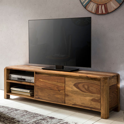 Nancy's Messegaes TV Kast - Massief houten TV Meubel - Sheesham Hout - 140 x 35 x 40 cm