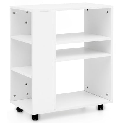 Nancy's Piedade Trolley - Opbergkastje - Verrijdbaar Meubel - Wit - ± 60 x 35 x 75 cm