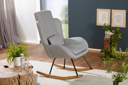 Nancy's Touloes Schommelstoel - Loungestoel - Relaxstoel - Grijs