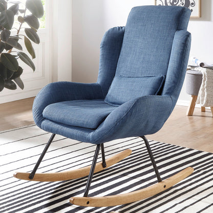 Nancy's Segura Schommelstoel - Relaxstoel - Loungestoel - Blauw