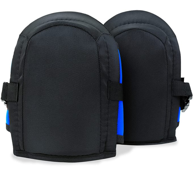 Nancy's Lamas Knee Pads with Closure Strap - Black / Blue - One Size