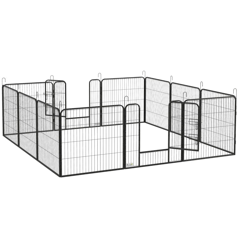 Nancy's Pindelo Fence - Animal Shelter - Puppy Run - Grey - Steel