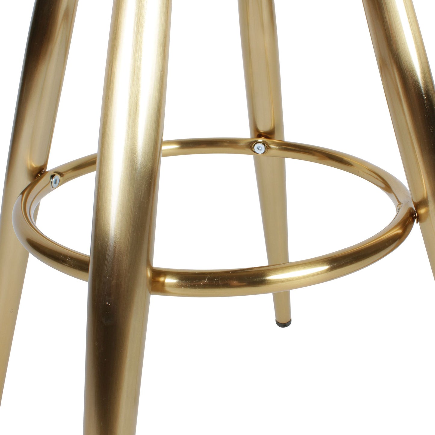 Nancy's Riachos Bar Stool - Industrial - Gold - Steel - Height adjustable - Ø 53 x 72-80 cm