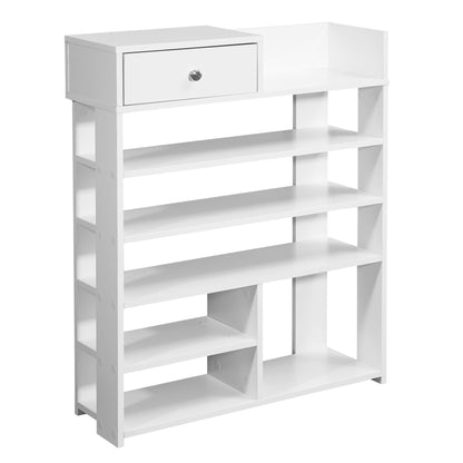 Nancy's Breganze Shoe Cabinet - Shoe Rack - White - ± 75 x 25 x 90 cm