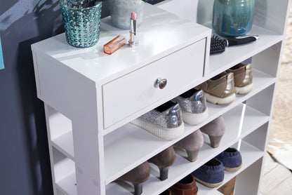 Nancy's Breganze Shoe Cabinet - Shoe Rack - White - ± 75 x 25 x 90 cm