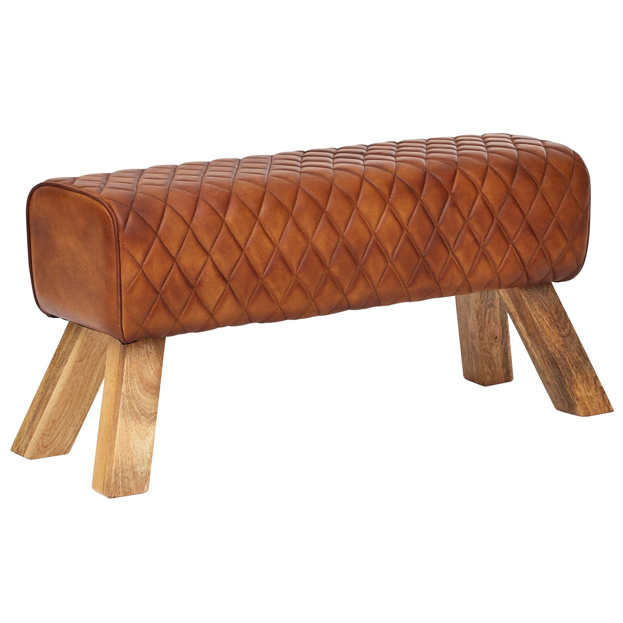 Nancy's Loba Hallway Bench - Sofa - Decoration Bench - Gymnastics Bench - Brown - Goatskin