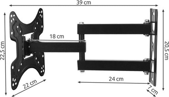 Eleganca Universele TV beugel muurbeugel geschikt voor 32-58 Inch TV’s 15° kantelbaar