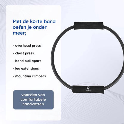 Take Care Set van 3 niveaus weerstandbanden - fitness elastieken - expanders met handgreep