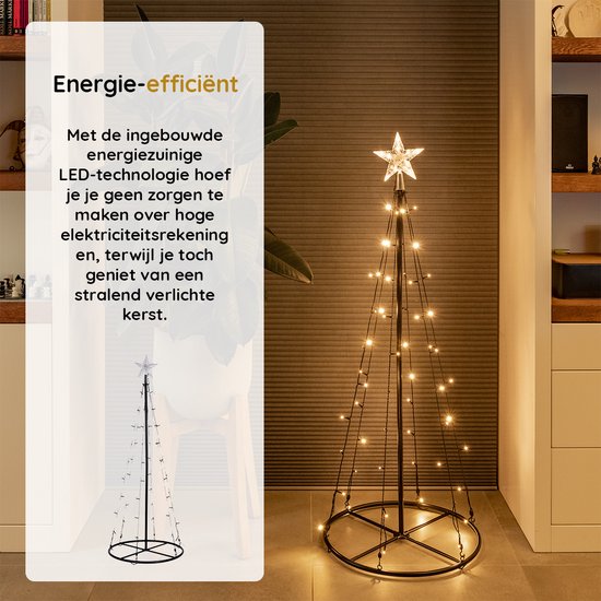 Nancy's Monforte Kerstboom met LED Licht - Voor Binnen en Buiten - LED Boom - Kerstverlichting - Kerstdecoratie