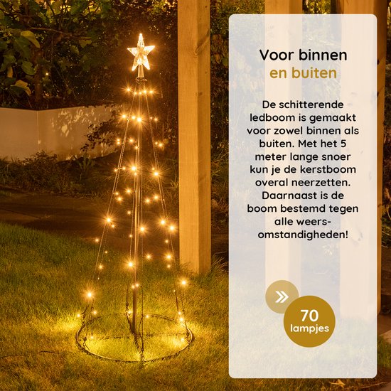 Nancy's Monforte Kerstboom met LED Licht - Voor Binnen en Buiten - LED Boom - Kerstverlichting - Kerstdecoratie